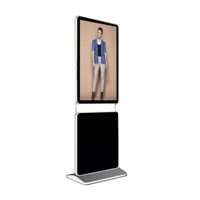 China 55 inch LCD 1000 nits high brightness qled floor standing shop window digital display supplier