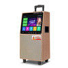 China Karaoke players For family KTV Trolley speaker with screen / wireless MIC supplier
