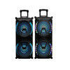 China 8inch rechargeable house party  portable BT speaker with wireless mic supplier