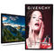 Factory sales 55 inch indoor screen mount in display rack  multi screen video advertising display supplier